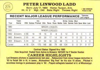 Peter Ladd  baseball card collectible - Main Image 2
