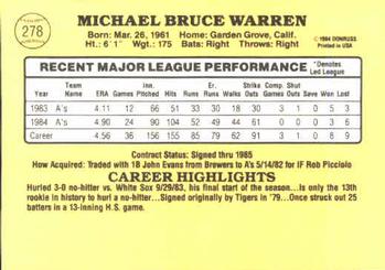 Mike Warren  baseball card collectible - Main Image 2