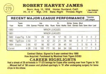 Bob James  baseball card collectible - Main Image 2