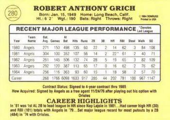 Bobby Grich  baseball card collectible - Main Image 2