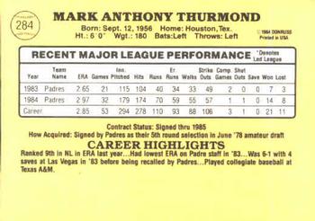 Mark Thurmond  baseball card collectible - Main Image 2