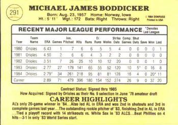 Mike Boddicker  baseball card collectible - Main Image 2