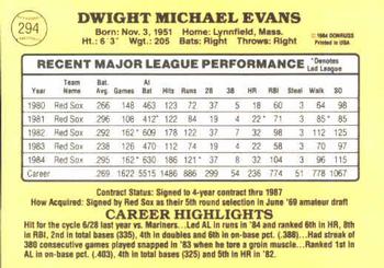 Dwight Evans  baseball card collectible - Main Image 2