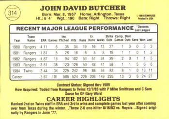 John Butcher  baseball card collectible - Main Image 2