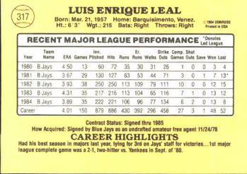 Luis Leal  baseball card collectible - Main Image 2
