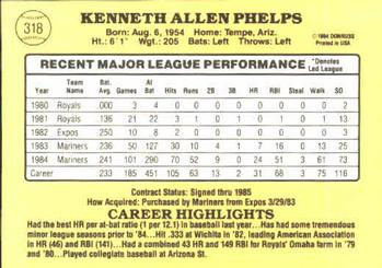 Ken Phelps  baseball card collectible - Main Image 2