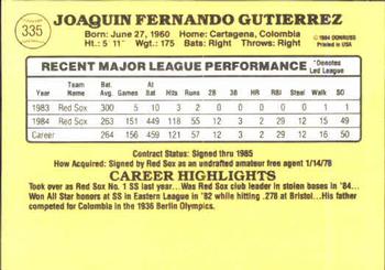 Jackie Gutierrez  baseball card collectible - Main Image 2