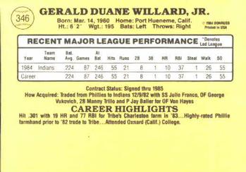 Jerry Willard  baseball card collectible - Main Image 2