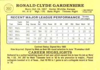 Ron Gardenhire  baseball card collectible - Main Image 2
