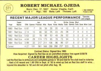Bob Ojeda  baseball card collectible - Main Image 2