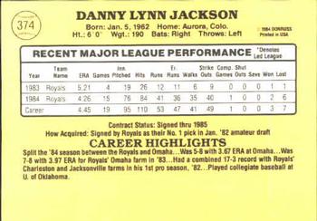 Danny Jackson  baseball card collectible - Main Image 2
