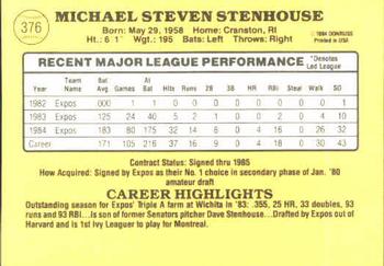 Mike Stenhouse  baseball card collectible - Main Image 2