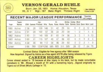 Vern Ruhle  baseball card collectible - Main Image 2