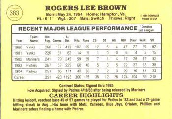 Bobby Brown  baseball card collectible - Main Image 2