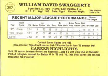 Bill Swaggerty  baseball card collectible - Main Image 2