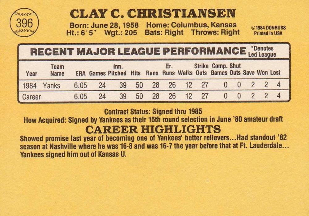 Clay Christiansen  baseball card collectible - Main Image 2