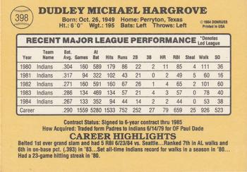 Mike Hargrove  baseball card collectible - Main Image 2