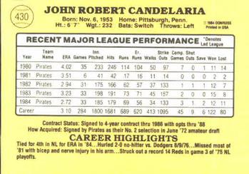 John Candelaria  baseball card collectible - Main Image 2