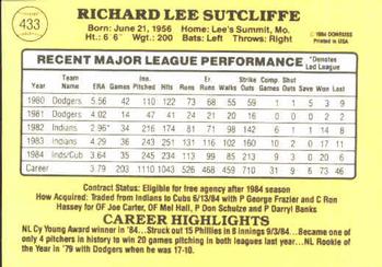 Rick Sutcliffe  baseball card collectible - Main Image 2