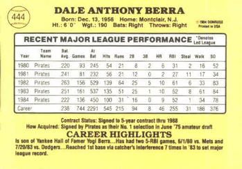 Dale Berra  baseball card collectible - Main Image 2