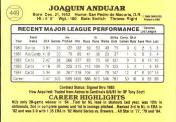 Joaquin Andujar  baseball card collectible - Main Image 2