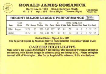 Ron Romanick  baseball card collectible - Main Image 2