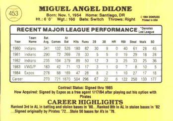 Miguel Dilone  baseball card collectible - Main Image 2