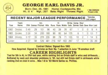 Storm Davis  baseball card collectible - Main Image 2