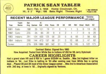 Pat Tabler  baseball card collectible - Main Image 2