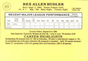 Rex Hudler  baseball card collectible - Main Image 2