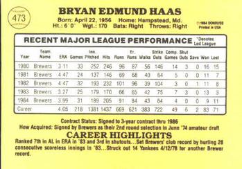 Moose Haas  baseball card collectible - Main Image 2