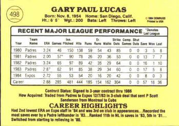 Gary Lucas  baseball card collectible - Main Image 2
