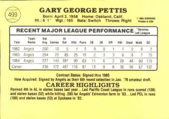 Gary Pettis  baseball card collectible - Main Image 2