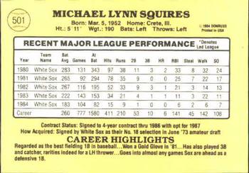 Mike Squires  baseball card collectible - Main Image 2