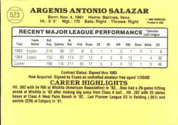 Angel Salazar  baseball card collectible - Main Image 2