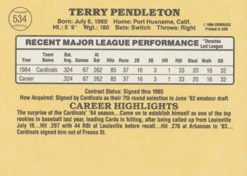 Terry Pendleton  baseball card collectible - Main Image 2