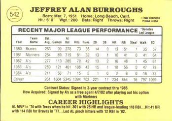 Jeff Burroughs  baseball card collectible - Main Image 2