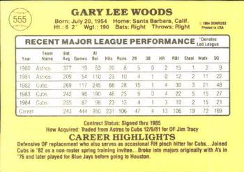 Gary Woods  baseball card collectible - Main Image 2