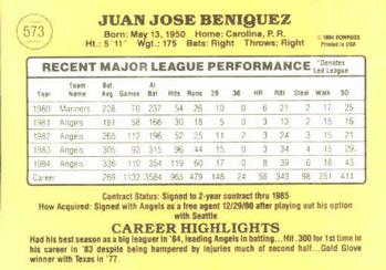 Juan Beniquez  baseball card collectible - Main Image 2