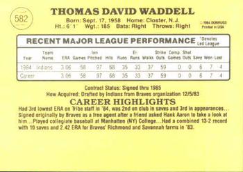 Tom Waddell  baseball card collectible - Main Image 2
