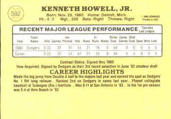 Ken Howell  baseball card collectible - Main Image 2