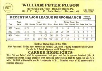 Pete Filson  baseball card collectible - Main Image 2