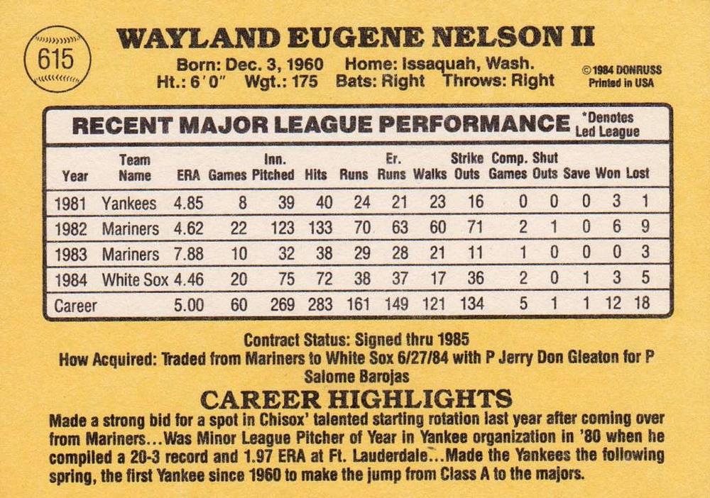 Gene Nelson  baseball card collectible - Main Image 2