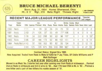 Bruce Berenyi  baseball card collectible - Main Image 2