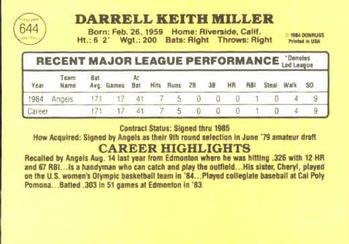 Darrell Miller  baseball card collectible - Main Image 2