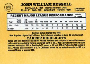 John Russell  baseball card collectible - Main Image 2