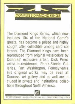 Diamond Kings Checklist  baseball card collectible - Main Image 2