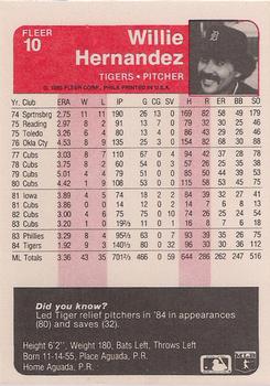 Willie Hernandez  baseball card collectible - Main Image 2