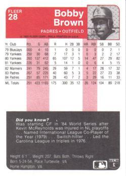 Bobby Brown  baseball card collectible - Main Image 2