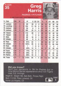 Greg Harris  baseball card collectible - Main Image 2